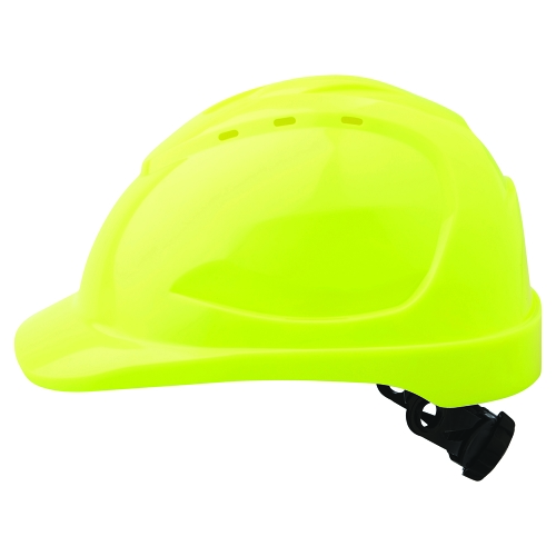 PRO HARD HAT VENTED RATCHET HARNESS - V9 FLURO YELLOW